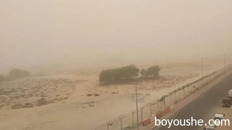 沙尘暴在昨天袭击了迪拜，阿联酋多个地区下雨